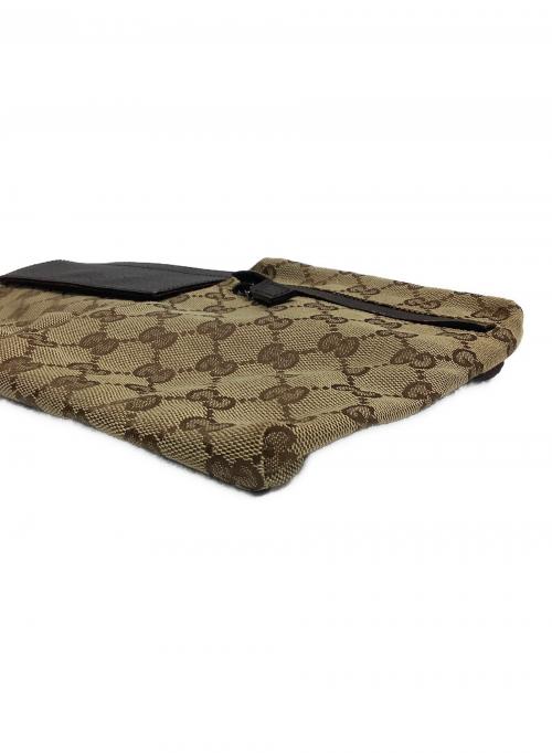 GUCCI（グッチ）GUCCI (グッチ) ショルダーバッグ ベージュ×ブラウンの古着・服飾アイテム