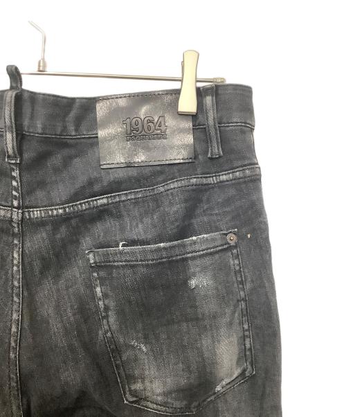 DSQUARED2（ディースクエアード）DSQUARED2 (ディースクエアード) ダメージデニムパンツ ブラック サイズ:50の古着・服飾アイテム