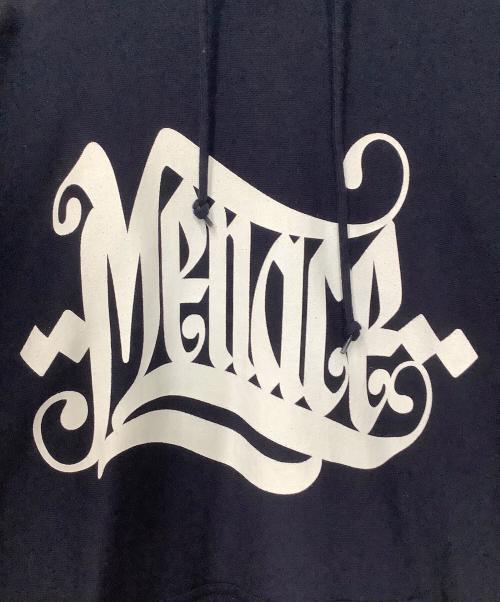 MENACE（メナス）MENACE (メナス) プリントパーカー ネイビー サイズ:XXLの古着・服飾アイテム