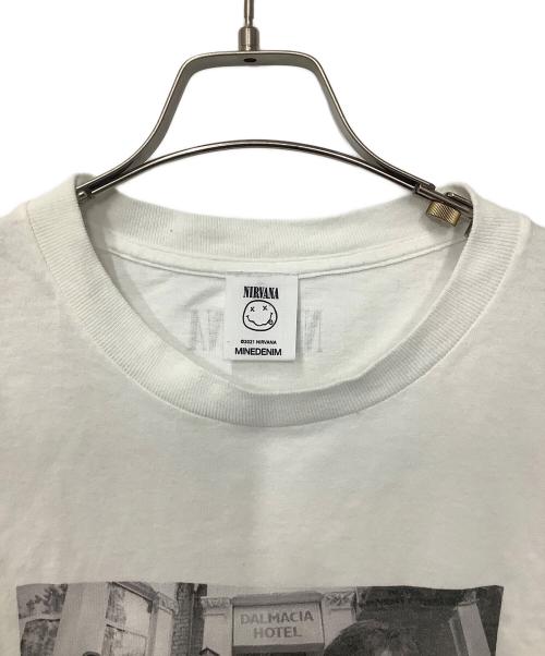 MINEDENIM（マインデニム）MINEDENIM (マインデニム) フォトプリントTシャツ ホワイト サイズ:Lの古着・服飾アイテム