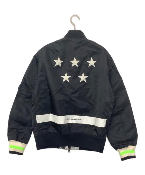 uniform experiment（ユニフォームエクスペリメント）uniform experiment (ユニフォームエクスペリメント) フライトジャケット マルチカラー・ブラック サイズ:Lの古着・服飾アイテム