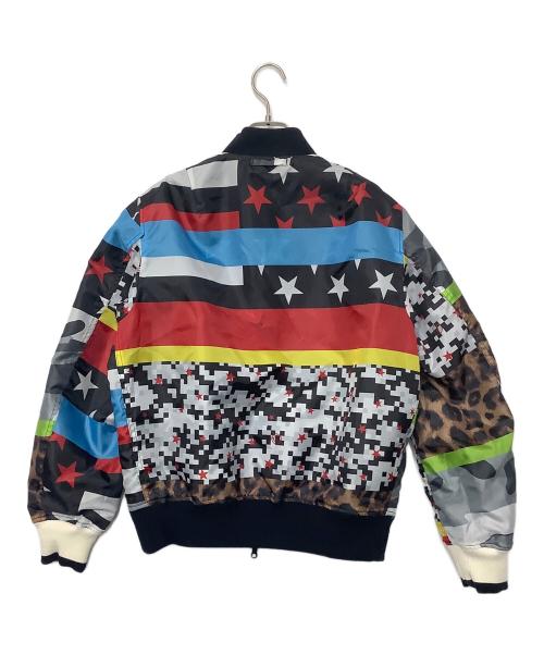 uniform experiment（ユニフォームエクスペリメント）uniform experiment (ユニフォームエクスペリメント) フライトジャケット マルチカラー・ブラック サイズ:Lの古着・服飾アイテム