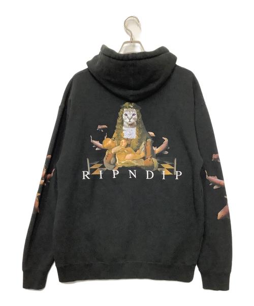 RIPNDIP（リップンディップ）RIPNDIP (リップンディップ) プルオーバーパーカー ブラック サイズ:Lの古着・服飾アイテム