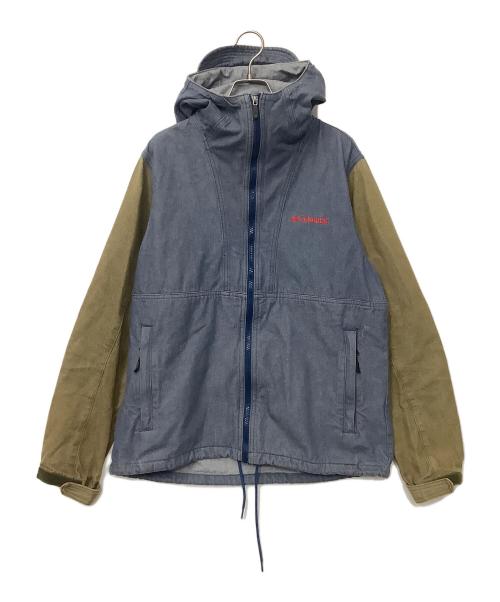 Columbia（コロンビア）Columbia (コロンビア) ヘイゼンデニムジャケット ブルー×ベージュ サイズ:Mの古着・服飾アイテム