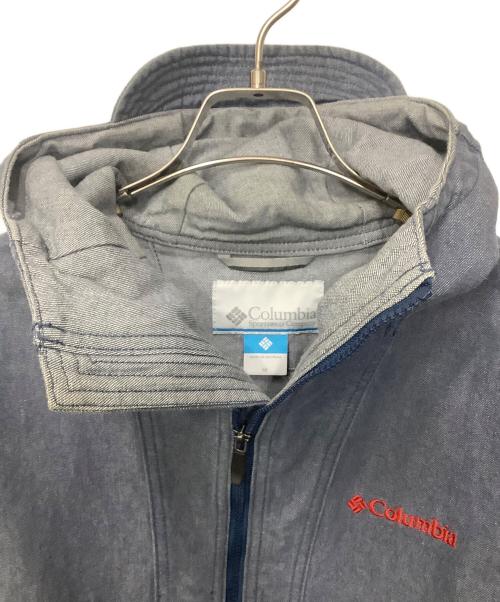 Columbia（コロンビア）Columbia (コロンビア) ヘイゼンデニムジャケット ブルー×ベージュ サイズ:Mの古着・服飾アイテム