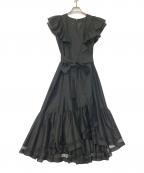 JUSGLITTYジャスグリッティー）の古着「カシュクールワンピース」｜ブラック