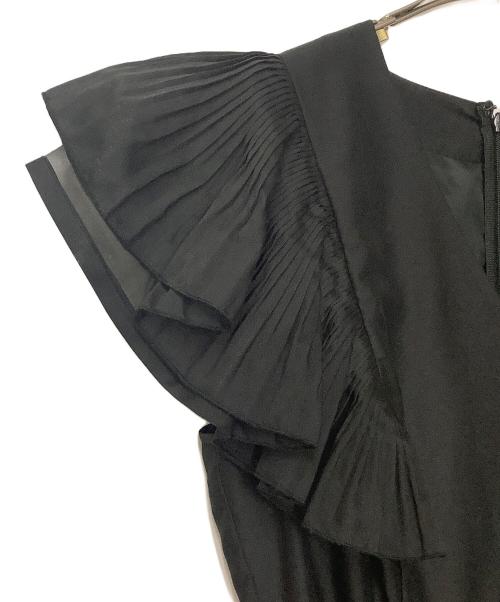 JUSGLITTY（ジャスグリッティー）JUSGLITTY (ジャスグリッティー) カシュクールワンピース ブラック サイズ:2の古着・服飾アイテム