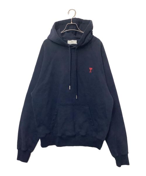 AMI Alexandre Mattiussi（アミアレクサンドルマテュッシ）AMI Alexandre Mattiussi (アミアレクサンドルマテュッシ) プルオーバーパーカー ネイビー サイズ:XXLの古着・服飾アイテム