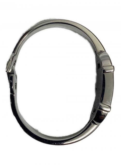 GUCCI（グッチ）GUCCI (グッチ) バングルウォッチ シルバー×ブラックの古着・服飾アイテム