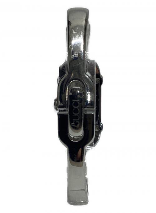 GUCCI（グッチ）GUCCI (グッチ) バングルウォッチ シルバー×ブラックの古着・服飾アイテム