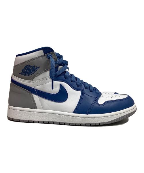 NIKE（ナイキ）NIKE (ナイキ) Air Jordan 1 High OG True Blue ホワイト×ブルー サイズ:28cmの古着・服飾アイテム