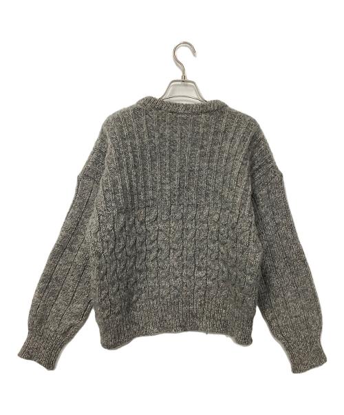 marlboro（マルボロ）Marlboro (マルボロ) ケーブルニット グレー サイズ:46の古着・服飾アイテム
