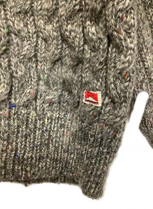 marlboro（マルボロ）Marlboro (マルボロ) ケーブルニット グレー サイズ:46の古着・服飾アイテム