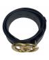 GUCCI (グッチ) GGレザーベルト ブラック：27000円
