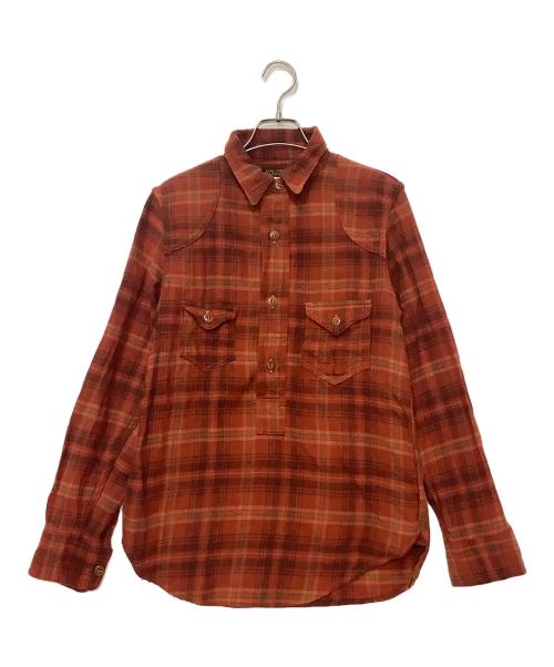 freewheelers（フリーホイーラーズ）FREEWHEELERS (フリーホイーラーズ) BUBO SPORT TOGS (ブーボースポーツトグス) ハンティングシャツ レッド サイズ:14の古着・服飾アイテム