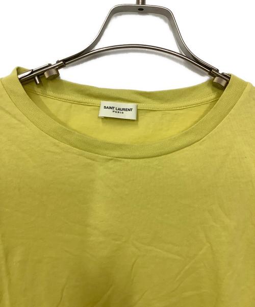 Saint Laurent Paris（サンローランパリ）Saint Laurent Paris (サンローランパリ) ウォッシュ加工Tee イエロー サイズ:XXLの古着・服飾アイテム
