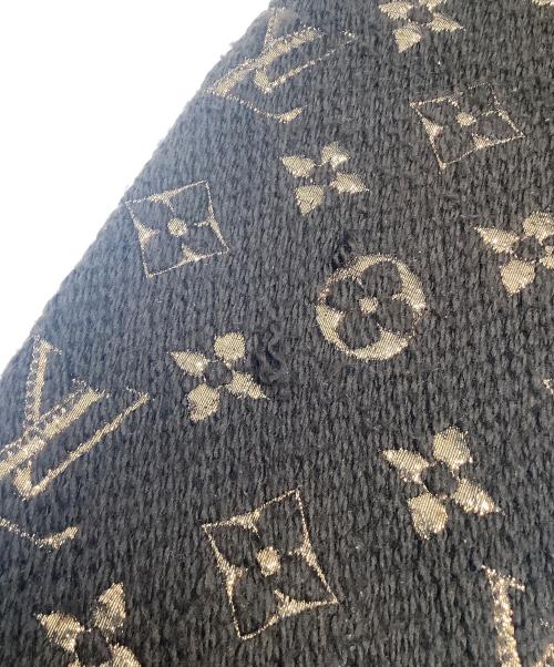 LOUIS VUITTON（ルイ ヴィトン）LOUIS VUITTON (ルイ ヴィトン) エシャルプ・ロゴマニア シャイン ブラウン×ゴールドの古着・服飾アイテム