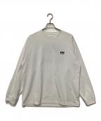 HELLY HANSENヘリーハンセン）の古着「スクエアロゴカットソー」｜ホワイト