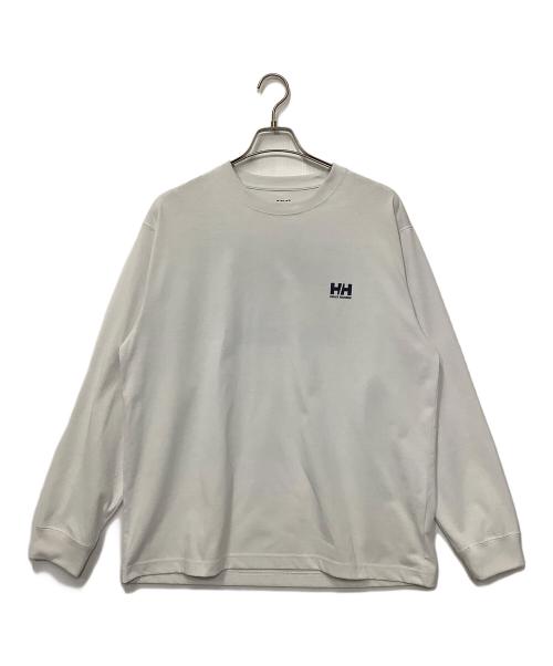 HELLY HANSEN（ヘリーハンセン）HELLY HANSEN (ヘリーハンセン) スクエアロゴカットソー ホワイト サイズ:Lの古着・服飾アイテム