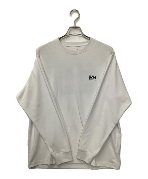 HELLY HANSEN（ヘリーハンセン）HELLY HANSEN (ヘリーハンセン) スクエアロゴカットソー ホワイト サイズ:Lの古着・服飾アイテム