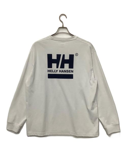 HELLY HANSEN（ヘリーハンセン）HELLY HANSEN (ヘリーハンセン) スクエアロゴカットソー ホワイト サイズ:Lの古着・服飾アイテム