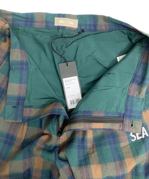 WIND AND SEA（ウィンダンシー）WIND AND SEA (ウィンダンシー) ブレイドチェックスラックス グリーン サイズ:Lの古着・服飾アイテム
