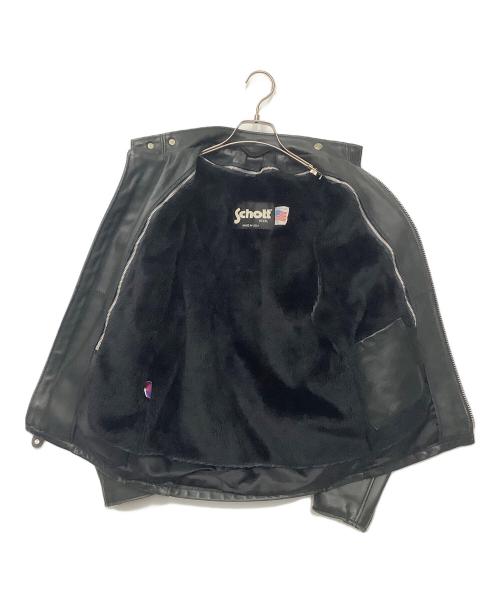Schott（ショット）Schott (ショット) ライナー付レザージャケット ブラック サイズ:32の古着・服飾アイテム