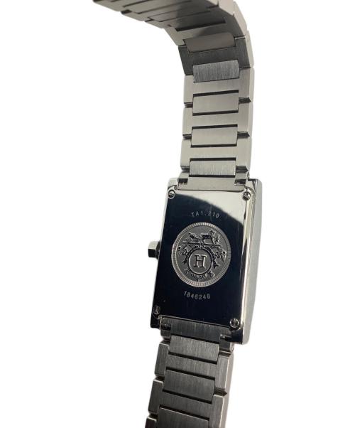 HERMES（エルメス）HERMES (エルメス) 腕時計 ブラック×シルバーの古着・服飾アイテム