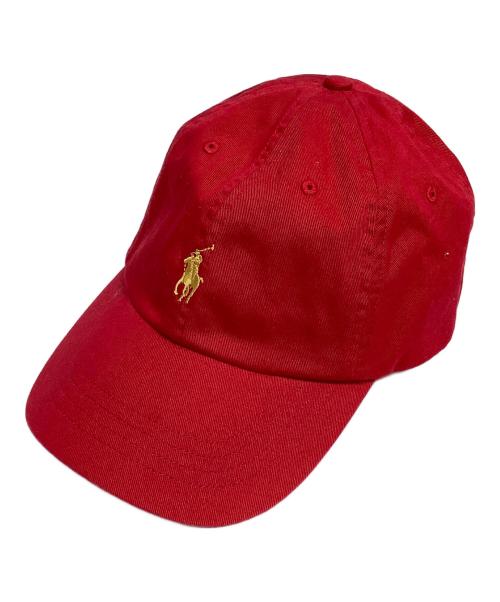 POLO RALPH LAUREN（ポロ・ラルフローレン）POLO RALPH LAUREN (ポロ・ラルフローレン) キャップ レッドの古着・服飾アイテム