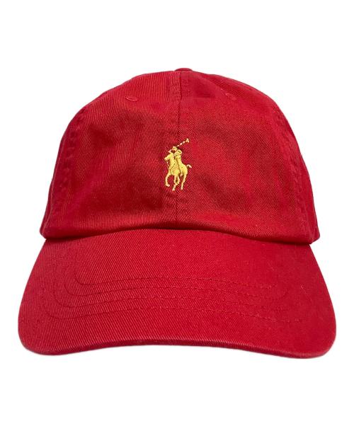 POLO RALPH LAUREN（ポロ・ラルフローレン）POLO RALPH LAUREN (ポロ・ラルフローレン) キャップ レッドの古着・服飾アイテム