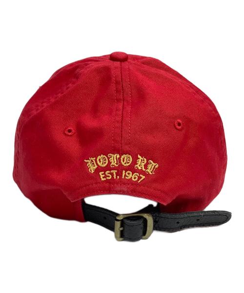 POLO RALPH LAUREN（ポロ・ラルフローレン）POLO RALPH LAUREN (ポロ・ラルフローレン) キャップ レッドの古着・服飾アイテム