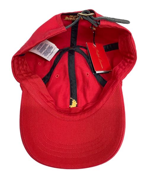 POLO RALPH LAUREN（ポロ・ラルフローレン）POLO RALPH LAUREN (ポロ・ラルフローレン) キャップ レッドの古着・服飾アイテム