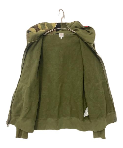 A BATHING APE（ア ベイシング エイプ）A BATHING APE (ア ベイシング エイプ) 1st Shark Full Zip Hoodie カーキ サイズ:Mの古着・服飾アイテム