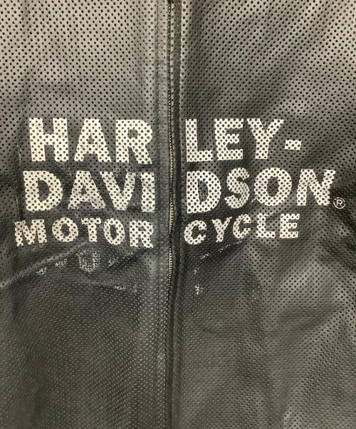 HARLEY-DAVIDSON（ハーレーダビッドソン）HARLEY-DAVIDSON (ハーレーダビッドソン) メッシュライダースジャケット ブラック サイズ:XLの古着・服飾アイテム