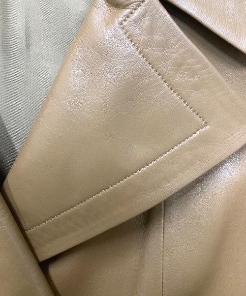 LOEWE（ロエベ）LOEWE (ロエベ) レザーコート ブラウン サイズ:36の古着・服飾アイテム