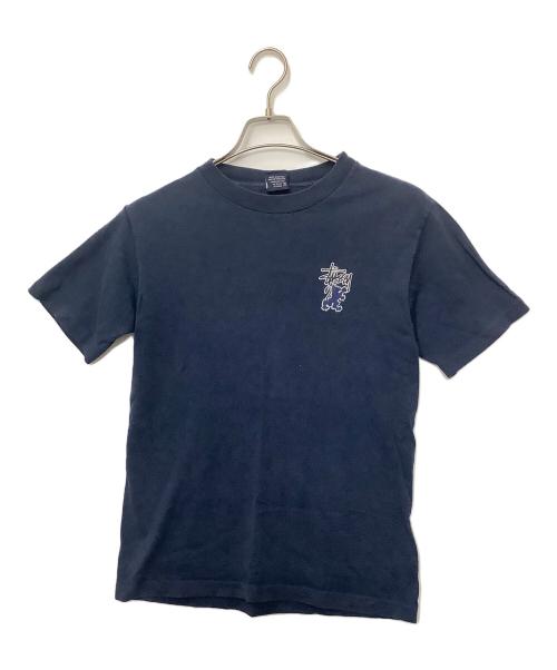 stussy（ステューシー）stussy (ステューシー) バックプリント半袖Tシャツ ネイビー サイズ:Sの古着・服飾アイテム