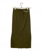 FRED PERRYフレッドペリー）の古着「切替スカート」｜カーキ