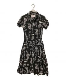 Aloha Blossom（アロハブロッサム）の古着「シャツワンピース」｜ブラック