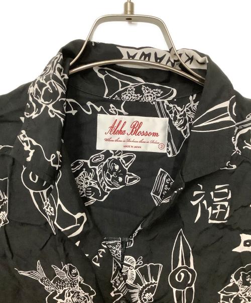 Aloha Blossom（アロハブロッサム）Aloha Blossom (アロハブロッサム) シャツワンピース ブラック サイズ:2の古着・服飾アイテム