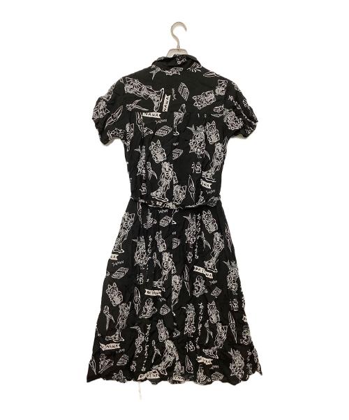 Aloha Blossom（アロハブロッサム）Aloha Blossom (アロハブロッサム) シャツワンピース ブラック サイズ:2の古着・服飾アイテム