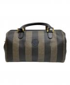 FENDIフェンディ）の古着「ミニボストンバッグ」｜ベージュ×ブラック