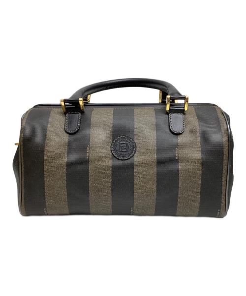 FENDI（フェンディ）FENDI (フェンディ) ミニボストンバッグ ベージュ×ブラックの古着・服飾アイテム