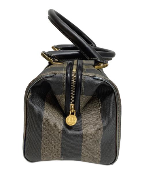 FENDI（フェンディ）FENDI (フェンディ) ミニボストンバッグ ベージュ×ブラックの古着・服飾アイテム