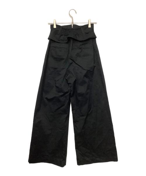 Snidel（スナイデル）Snidel (スナイデル) コルセットデザインパンツ ブラックの古着・服飾アイテム