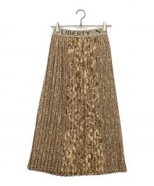 LIBERTY×PUMA（リバティ×プーマ）の古着「プリーツスカート」｜ベージュ