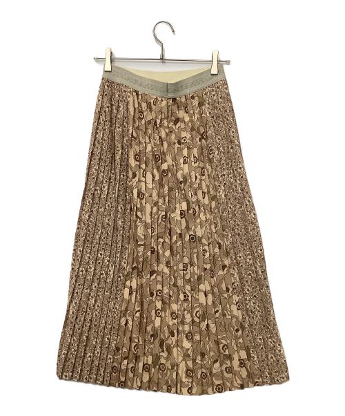 LIBERTY（リバティ）LIBERTY (リバティ) PUMA (プーマ) プリーツスカート ベージュ サイズ:XSの古着・服飾アイテム