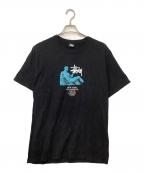 stussyステューシー）の古着「半袖カットソー」｜ブラック