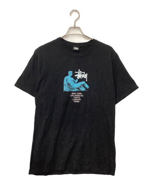 stussy（ステューシー）stussy (ステューシー) 半袖カットソー ブラック サイズ:Mの古着・服飾アイテム