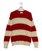 AMI Alexandre Mattiussiアミアレクサンドルマテュッシ）の古着「19AW セーター」｜レッド×ベージュ