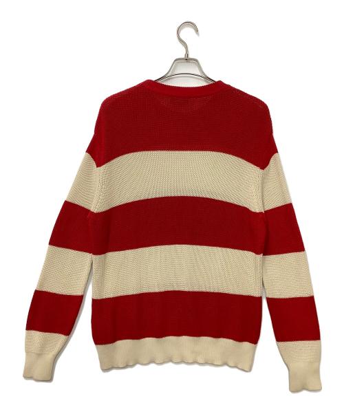 AMI Alexandre Mattiussi（アミアレクサンドルマテュッシ）AMI Alexandre Mattiussi (アミアレクサンドルマテュッシ) 19AW セーター レッド×ベージュ サイズ:Sの古着・服飾アイテム